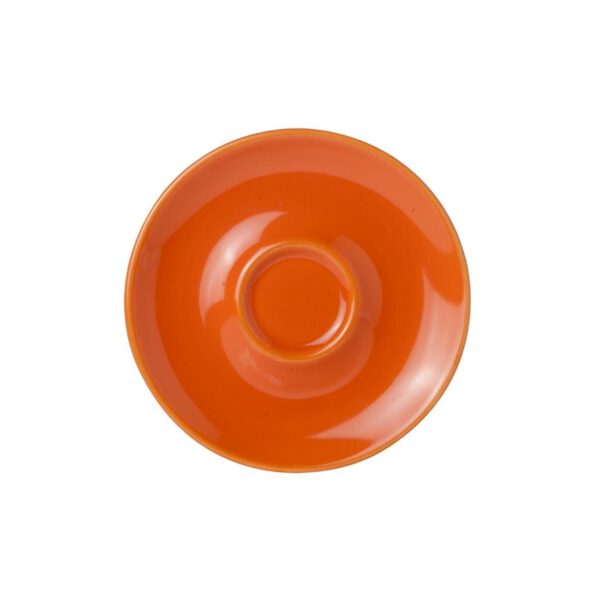 Bekijk de Bola Espresso Schotel oranje-roomwit 12.5 cm. Koppen en schotel Los