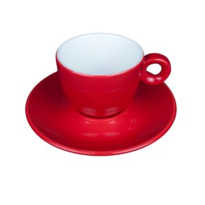 Bola Koffie rood-roomwit 15 cl. SET