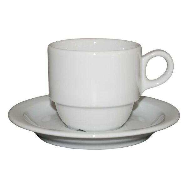 Bekijk de Legio Koffie wit 16 cl. SET Kop en schotel Sets