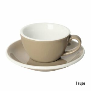 Egg Koffie Kop & Schotel 15 cl. Taupe