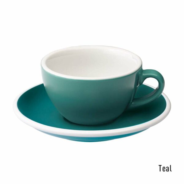 Egg Koffie Kop & Schotel 15 cl. Teal