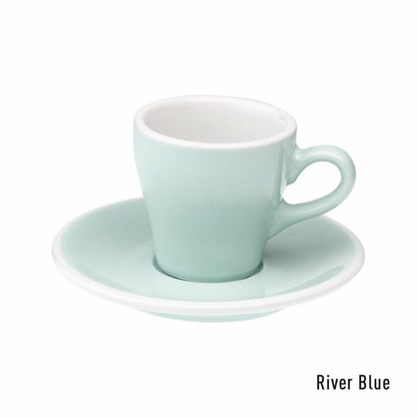 Tulip Espresso Kop & Schotel 8 cl. River Blue