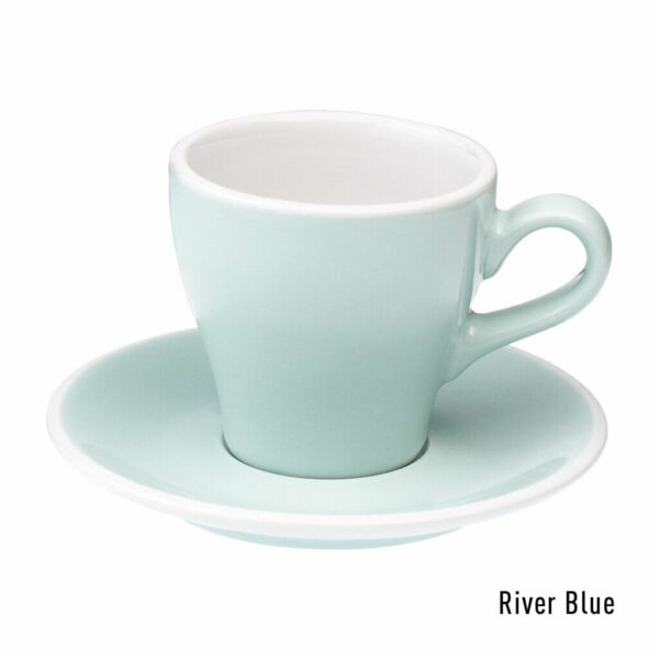 Tulip Koffie Kop & Schotel 18 cl. River Blue