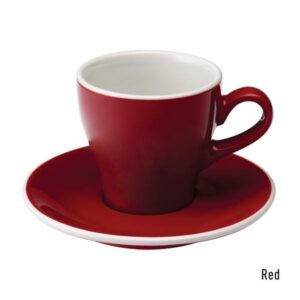 Tulip Koffie Kop & Schotel 18 cl. Rood