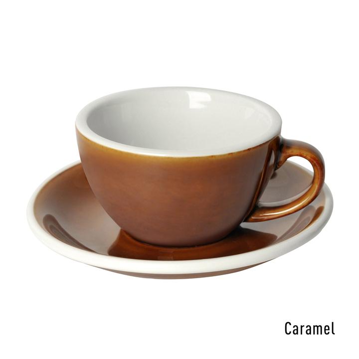 Loveramics Egg – Caramel Cappuccino kop & Schotel 20 cl.