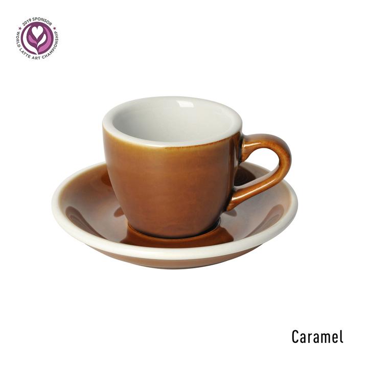 Loveramics Egg – Caramel Espresso Kop & Schotel 8 cl.