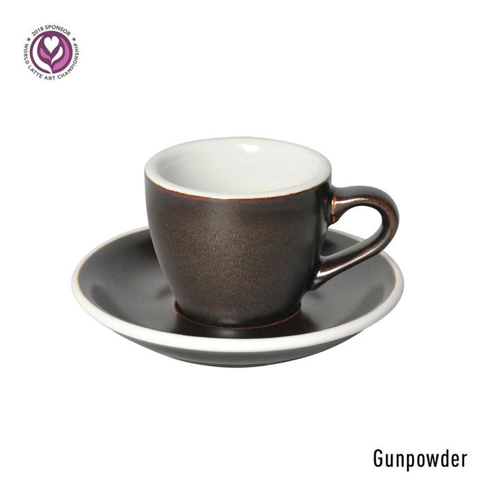 Loveramics Egg – Gunpowder Espresso Kop & Schotel 8 cl.