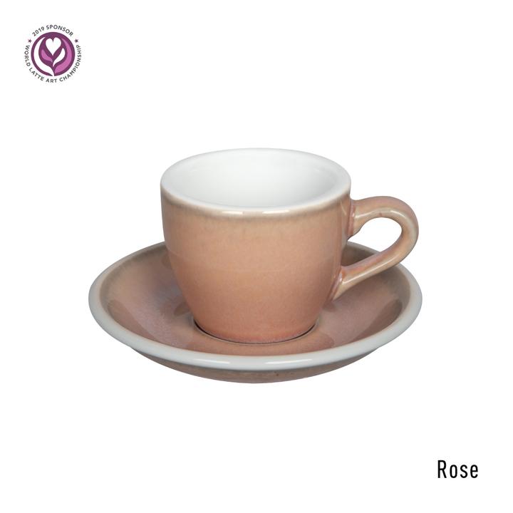 Loveramics Egg – Rose Espresso Kop & Schotel 8 cl.