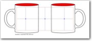 werktekening Sublimok gekleurde binnenzijde lichtrood 25 cl.