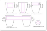 werktekening Bola Cappuccino Kop hoog wit 25 cl.